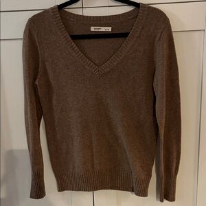 Old Navy Brown V-Neck Sweater